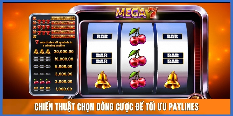 Chiến thuật chọn dòng cược để tối ưu Paylines