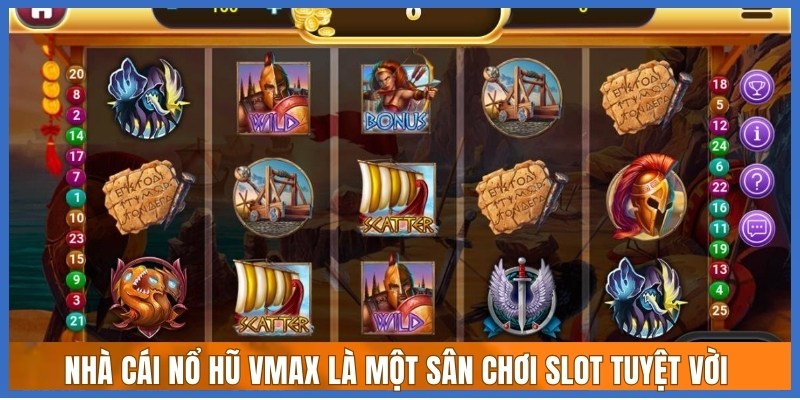 Nhà cái nổ hũ VMAX là một sân chơi slot tuyệt vời 